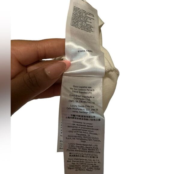 GUCCI AUTHENTIC INTERLOCKING G STRIPE PRINT T-SHIRT - Picture 10 of 12